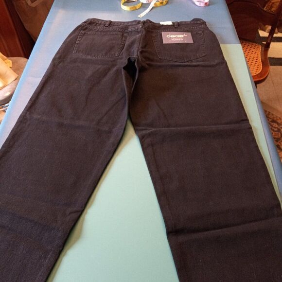 NWT Cherokee Relaxed Fit Black Cotton Mens 38 X 34 Jeans - Picture 7 of 8